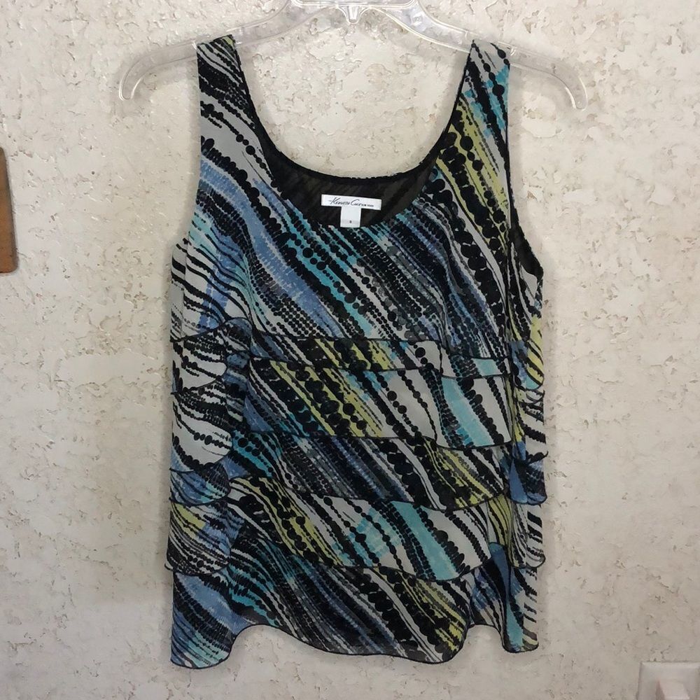 Kenneth Cole Ruffle Front Cami - Picture 1 of 9